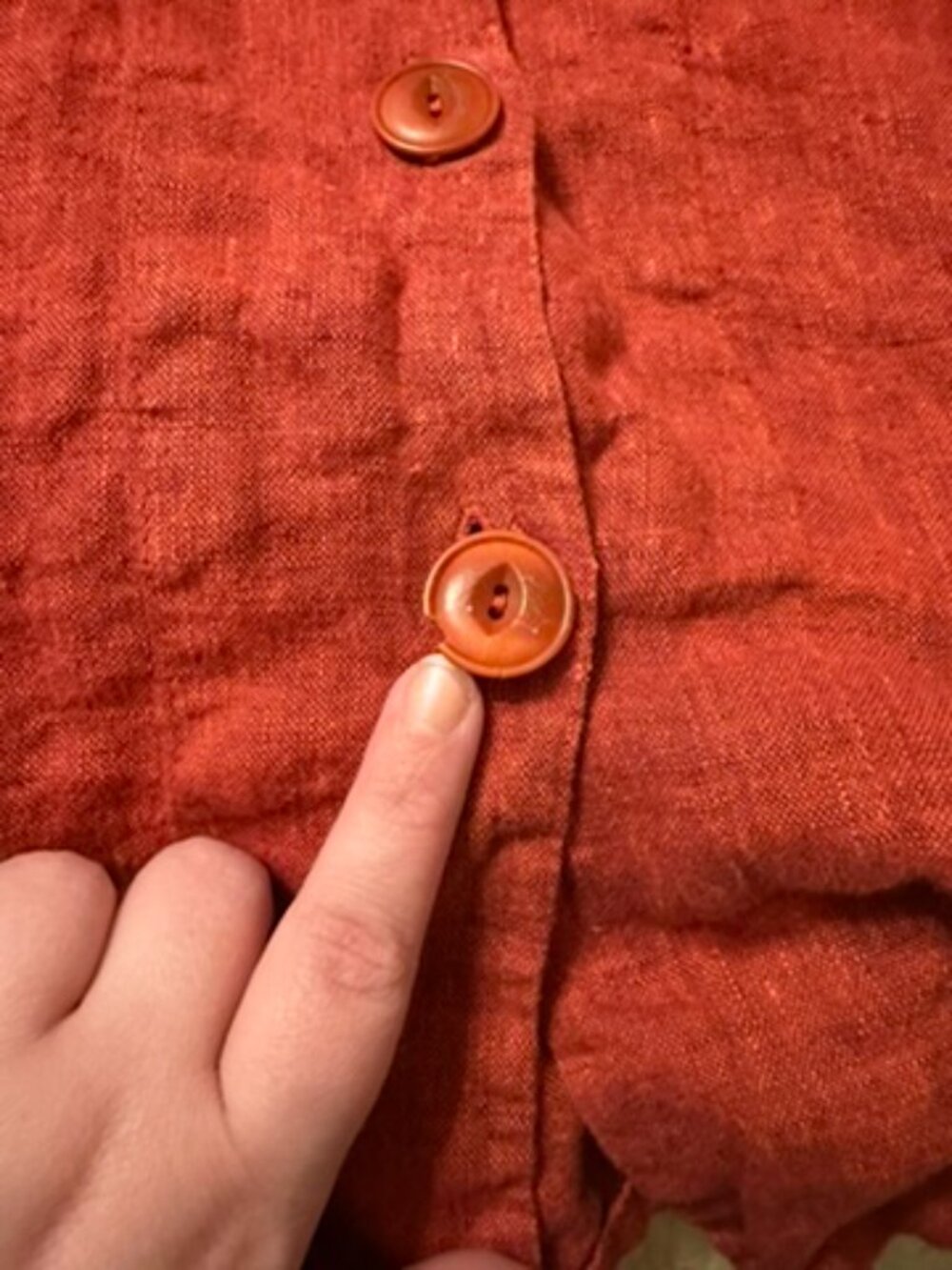 Flax Button Down Shirt - Size 1G - Picture 5 of 7
